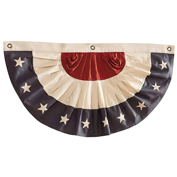 Independence Day Pleated Fan Patriotic Flag, Heritage American Flag Bunting Patriotic  Fan Banner Flag Decoration, 4th of July Memorial Day Independence Day Fourth July Outdoor Decor