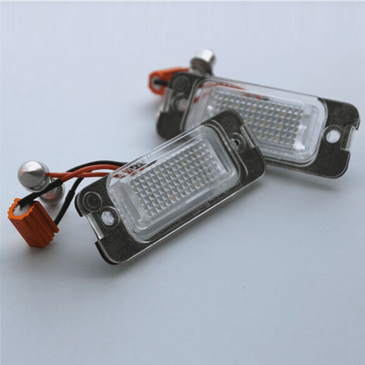 4X Car LED License Plate Light License Plate Light for W163 W164 X164 ML,4 x License plate light,Black & white