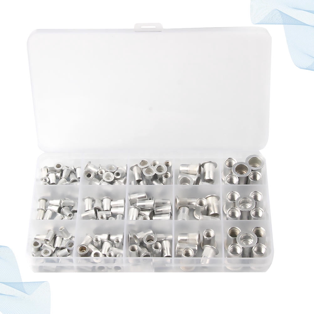 KONTONTY 150Pcs Threaded Rivet Nuts Kit for Industrial Assembly and , Fasteners