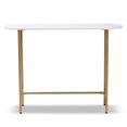 thumbnail image 2 of Baxton Studio Samuel Moderne et Contemporain Table de Console en Métal Fini Or avec Table en Faux Marbre, 2 of 5