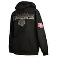 thumbnail image 3 of Men's FISLL  Black Morehouse Maroon Tigers Puff Print Sliced Pullover Hoodie, 3 of 3