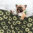 thumbnail image 3 of Yiaed Sunflowers Print Dog Blankets-Cat Blanket Washable for Couch Protection,Puppy Blanket, Soft Plush Reversible Throw Furniture Protector-Medium, 3 of 8