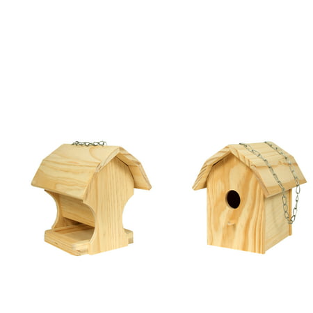 DYI Combo Kit: Bird Feeder and Bird House