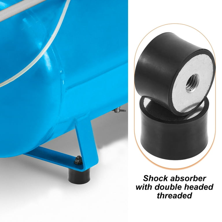 Flamorrow Anti-Vibration Pads - 4 Pack Heavy Duty Rubber Pads For Air Compressors & Machinery