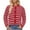 Red, variant on LYXSSBYX Fall Outfits for Women 2024 Women's Casual Striped Loose Cardigan Long Sleeved Round Neck Sweater Jacket Tops