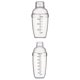 thumbnail image 1 of 2x Coctelera Botella Transparente Mate Bar Pub Fiesta Suministros SOLEDAD batidor de coctéles, 1 of 10