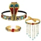 thumbnail image 5 of 3x Antique ian Costume Accessories Beaded Tassel Necklace, Crystal Bracelet Soledad Tocado de reina de Egipto, 5 of 7