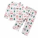 thumbnail image 1 of Conjunto de pijamas para niños y niñas 2021, Papá Noel, pingüino, árbol de Navidad, ropa de dormir para niños, 2 piezas, tops + pantalones, ropa de bebé, pijamas, 1 of 5