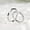 Combination, variant on Adjustable S925 Silver Mobius Twist Couple Matching Rings Set