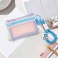 thumbnail image 6 of Viflosae Toiletries Bag Toiletries Travel Bag Mesh Zipper Pouch with Lanyard Portable Mini Storage Bag Lightweight Polyester Mesh Pouch for Cosmetics Cards Keys Headphones 3 Colors Available, 6 of 7