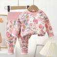 thumbnail image 6 of HFHAPW Two Piece Kids Pajamas Cute Graphic Print Girl Boys Pajama Set Toddler Sleepwear for Fall and Winter Seasons, 6 of 9