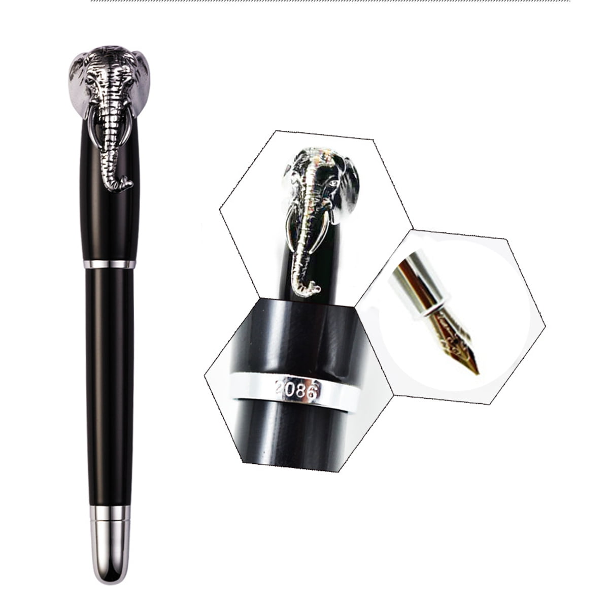 Fuliwen 2086 Elegant Fountain Pen Fashion Unique Cap Fine M Nib/Orb 1.0mm Writing Office Pen