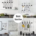 thumbnail image 4 of Mikhai 5 Racks and 4 Hooks Mop and Broom Holder Wall Mount, Broom Organizer Storage Tool Racks Stainless Steel Heavy Duty Hooks Self Adhesive Solid Non-slip for Home Kitchen Garden Laundry Garage, 4 of 8