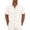 White, variant on Linen Blend Shirts for Men Casual Short Sleeve Button Down Shirt Cool Summer Beach Wedding Vacation Tops