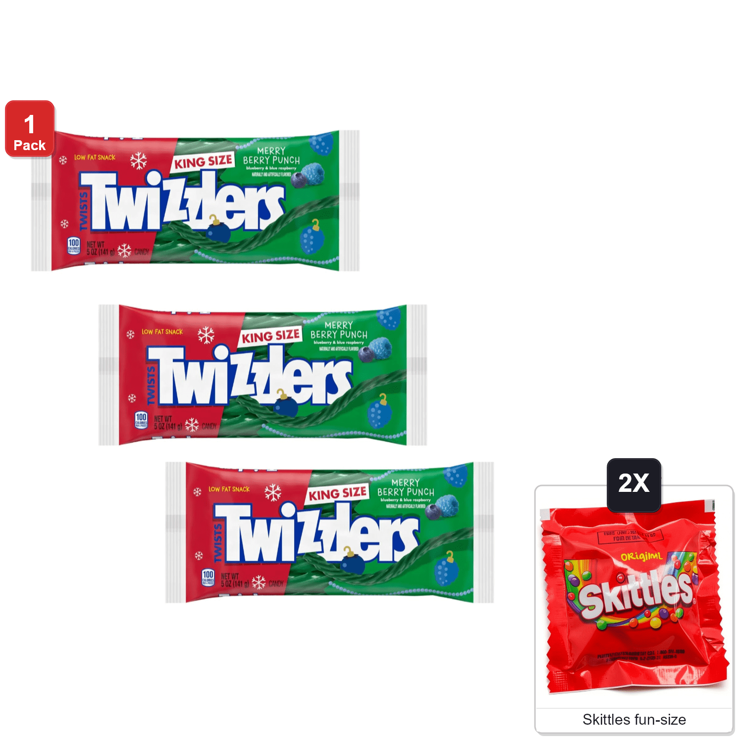 Skittles Original Fruity Candy Jar, 2 Pack, 54 oz, Family Size