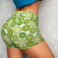 thumbnail image 2 of Sikiie Kiwi Lemon Print Workout Shorts Women Scrunch Butt Gym Shorts Seamless High Waist Tummy Control Yoga Biker Athletic Shorts, 2 of 5