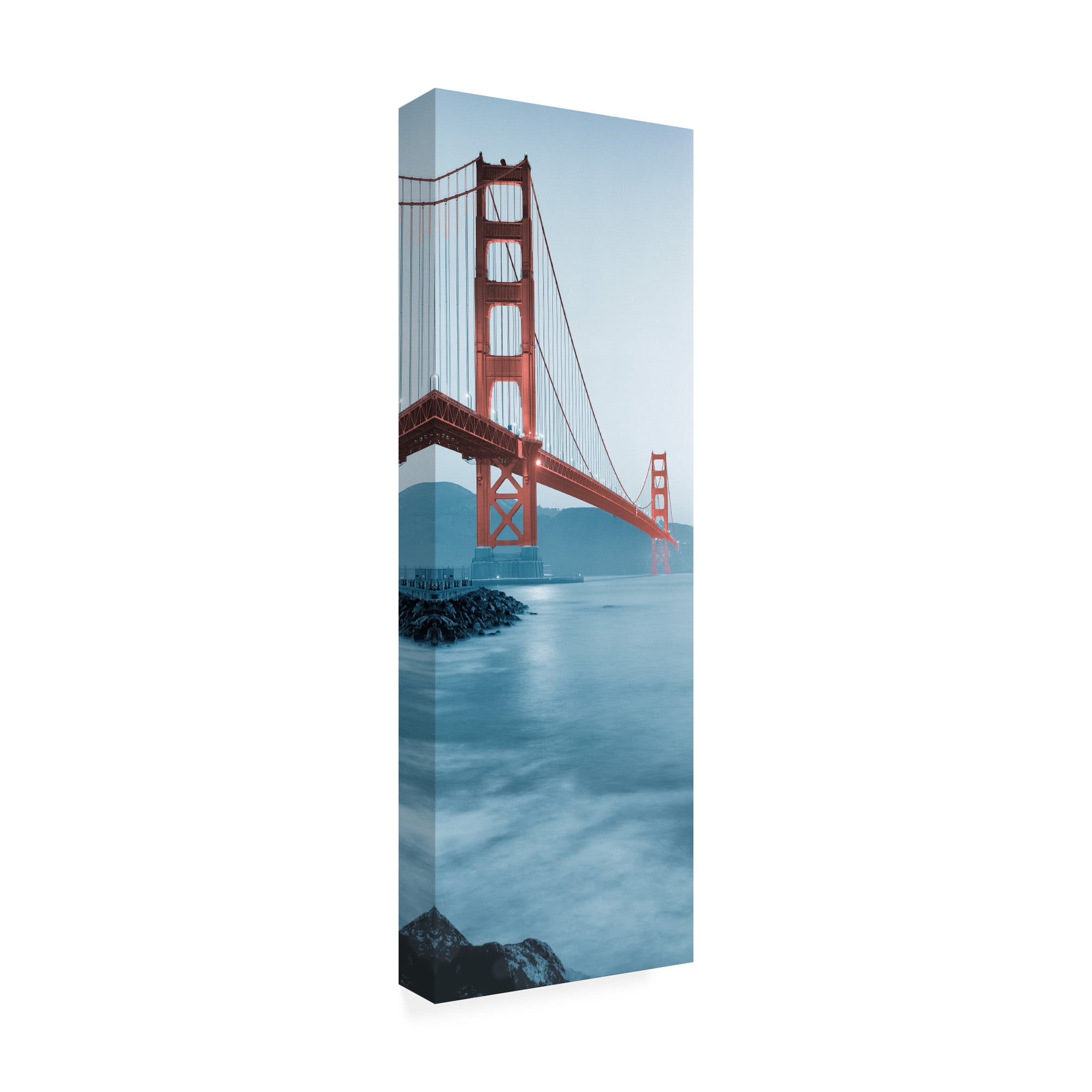Trademark Fine Art 'Golden Gate Bridge at Dawn (B)' Canvas Art by Alan Blaustei