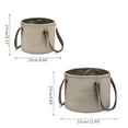 thumbnail image 4 of Jesscasday Collapsible Bucket Camping Water Storage Container 10/20L Portable Folding Fishing Tub Wash Basin for Hiking 2.5/5Gallon, 4 of 11