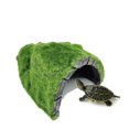 Huloretions Reptile Hide, Resin Simulation Rock Hide Cave with Moss