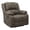 Brown, variant on Lexicon Fairview Polished Microfiber Upholstered Manual Recliner in Brown
