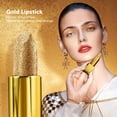 thumbnail image 3 of Lápiz Labial Metálico Que Cambia De Color, Lápiz Labial Hidratante De Larga Duración, Seguro, Con Forma De Barra Dorada, Portátil Para Mujeres Para Fiestas Navideñas, 3 of 7