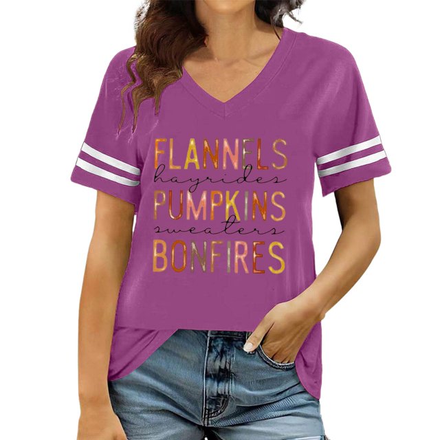 T-shirt Graphique d'Halloween pour Femme à Manches Longues, Col Rond Décontracté, Haut Tee d'Automne pour Tenue de Fête de Saison