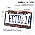 thumbnail image 3 of Aluminum License Plate Frame 2 Pack Car Exterior Accessory Car Tag Holder for Front Rear Plates Cars Decor Colorful Butterflies with Flowers, 3 of 7