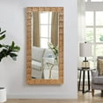 thumbnail image 4 of Naomi Home Mosaic Style Full Length Floor Mirror, Large Framed Wall or Leaner Mirror for Bedroom & Living Room, Copper Finish, 4 of 18