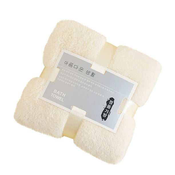 Toalla facial de terciopelo coral | Algodón de fibra larga superabsorbente | Toalla suave para baño y cuerpo para mujer y hombre | Set ideal para regalo de boda | Toalla de spa y gimnasio (1 unidad)