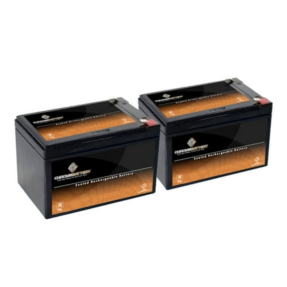 Chrome Battery 12 Volts 12Ah Sealed Lead Acid Battery for Ebike Electric Scooter Battery (2 Pack)
