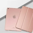 thumbnail image 3 of Case for IPad Mini 3/2/1, Slim Folding Stand Cover Case for IPad Mini 1 / Mini 2 / Mini 3, with Auto Wake/Sleep, Multiple Viewing Angles ROSE GOLD, 3 of 8