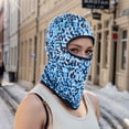 thumbnail image 5 of Unique Bargains 1 Pc Ice Silk Geometric Balaclava Face Mask Dark Blue, 5 of 5
