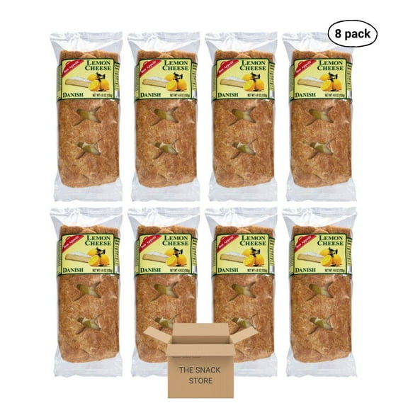 The Snack Store Bundle Bon Appetit Lemon Cheese Danish, Pack of 8 (4.6 oz)