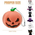 thumbnail image 3 of Clearance Hangs under $1,Halloween Soft Rubber Keychain Cute Pumpkin Bat Cat Decorations Goodie Bag Fillers For Kids Adults (Halloween), 3 of 5