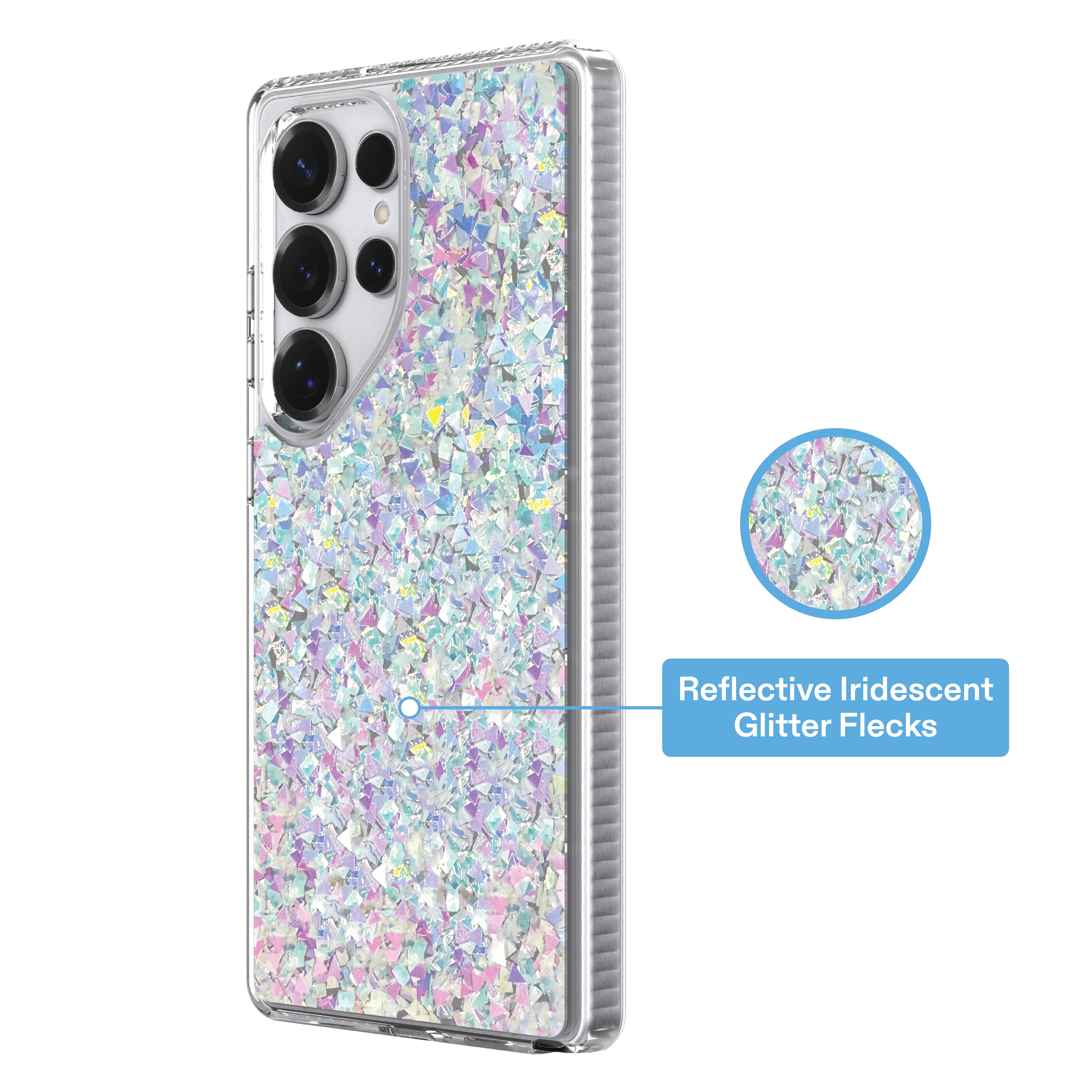 onn Phone Case for Samsung Galaxy S25 Ultra - Iridescent Glitter Fleck
