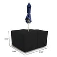 thumbnail image 4 of COVERS&ALL Square Table & Chair Set Cover with Umbrella Hole, 12 Oz Waterproof UV & Weather Resistant, Patio Lawn Garden Backyard Furniture with Air Vents & Drawstrings (65"L X 65"W X 30"H, Black), 4 of 8