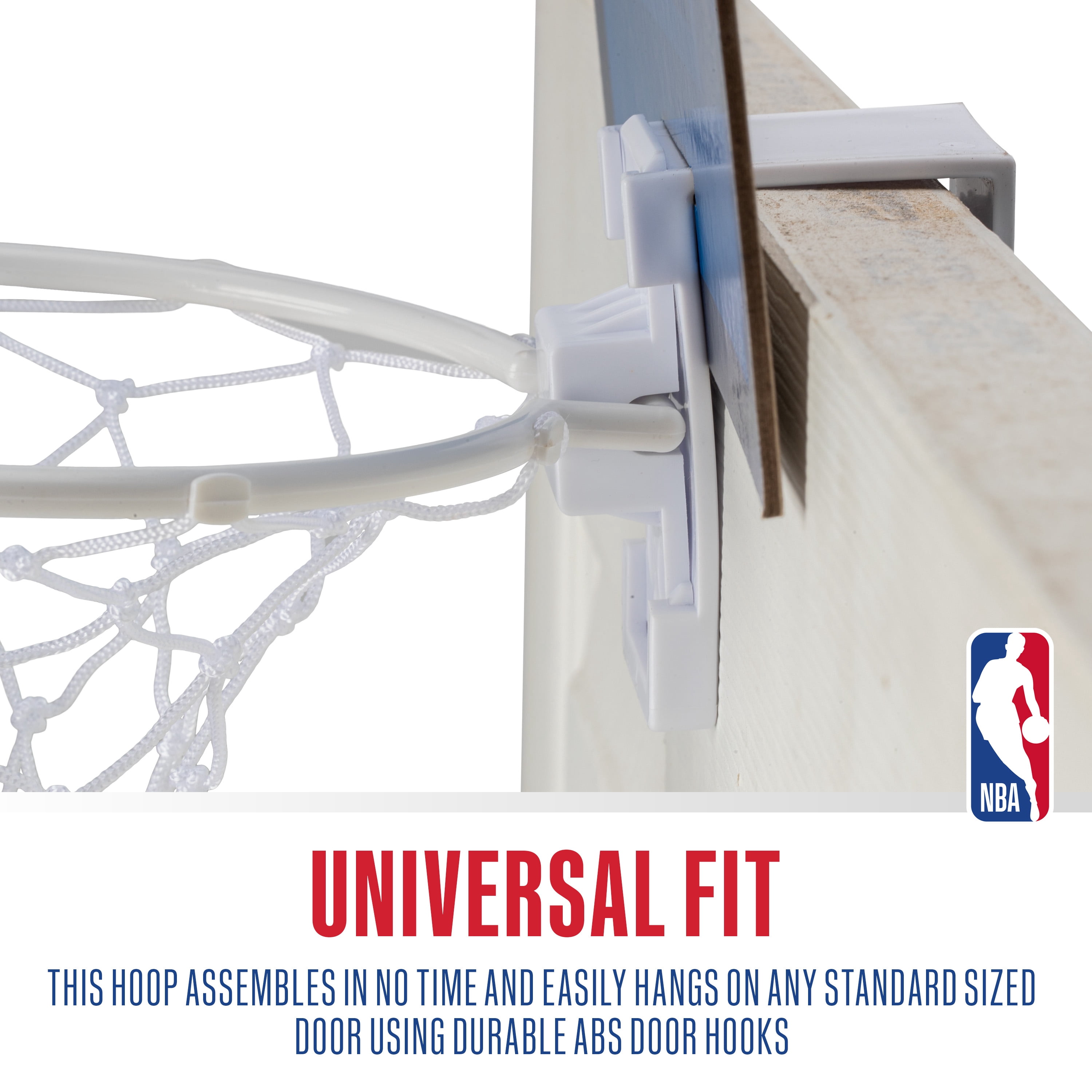 Franklin Sports NBA Minnesota Timberwolves Mini Over the Door Basketball Hoop - Kids Indoor Mini Basketball Hoop + Basketball - NBA Fan Shop Hoop for Bedroom + Office - Over the Door Mini Hoop Set