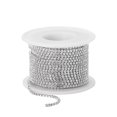 thumbnail image 2 of Cadena de garra de corte de 10 yardas, cadena de cierre de diamantes de imitación de cristal para manualidades de costura, suministros de boda, 2 mm Methold HA000577-01, 2 of 6