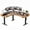Rustic Brown, variant on 62.9 Inch L-Shaped Standing Desk, Electric Height Adjustable Ergonomic Home Office Computer Desk with 3 Memory Buttons and Cable Management, Corner Desk for Home & Office Workstations, Rustic Brown