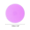 thumbnail image 4 of Unique Bargains 1 Pc Portable Silicone Facial Cleansing Brush Round 2.2"x2.2"x0.87" Purple, 4 of 7