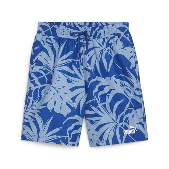 Puma Mens Regular fit Drawstring Shorts Small / 8 Blue Floral