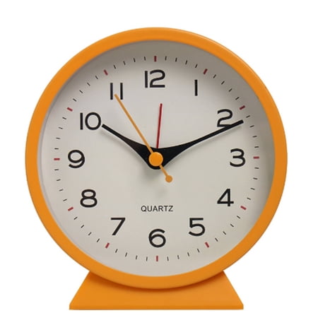 GJX 2026 New Alarm Clock Contemporary Large Display Desk Clock Touch Nightlight Alarm Clocks for Bedrooms with Sleek Metal Hands for Bedrooms Offices Nightstands Living Rooms Modern Spaces