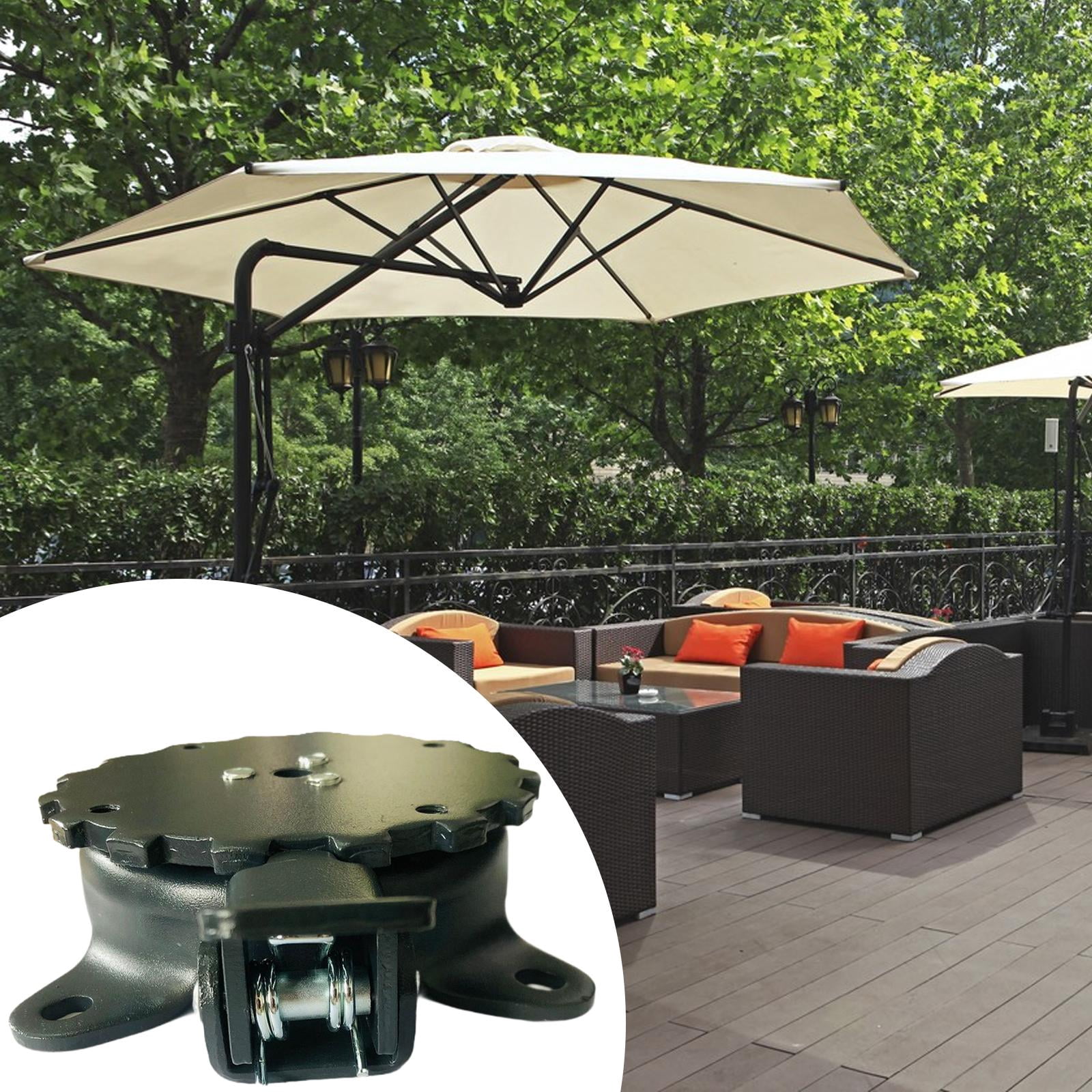 oshhni Patio Umbrella Base 360 degree Rotatable Parasol Holder for Patio Balcony Barbecue