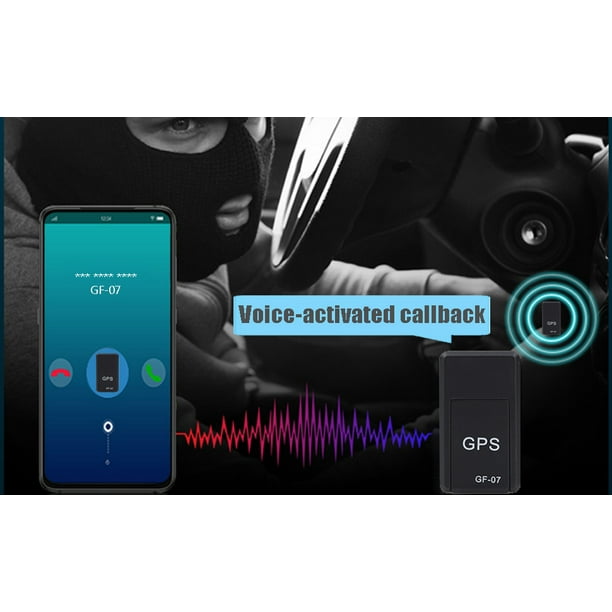 Mini traqueur de voiture gps en temps réel localisateur de suivi +® boîte  de rangement bleu