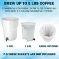 thumbnail image 3 of 50 PIECE Cold Brew Coffee Filters with Drawstring, 20" X 20" Cold Brew Bags for Cold Brew Coffee Makers, Brew Up To 5 LBS Coffee, 3 of 6