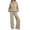 Khaki, variant on SUNBS 2 Piece Outfits Women Sweatsuits Drawstring Sweatshirt Lounge Sets 2025 Fall Wide Leg Sweatpants Tracksuit with Pockets