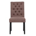 thumbnail image 4 of Costaelm Jameson Fabric Tufted Dining Side Chair 2 Pc Set in Brown, 4 of 9