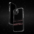 thumbnail image 6 of DistinctInk Clear Case for Apple iPhone 14 Pro MAX (6.7" Screen) - Too Cute to Be a Cheerleader Play Basketball, 6 of 9