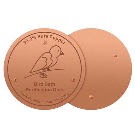 Bird Bath Water Automatic Cleaning Device for Outdoor Garden Keep Fresh Clear Pool Debris Brown