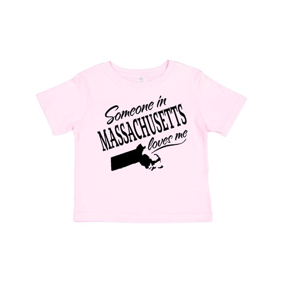 Inktastic Someone in Massachusetts Loves Me Boys or Girls Toddler T-Shirt